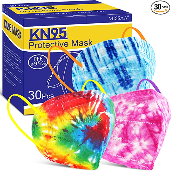 MISSAA + MISSAA TieDye KN95 Face Masks 30Pack