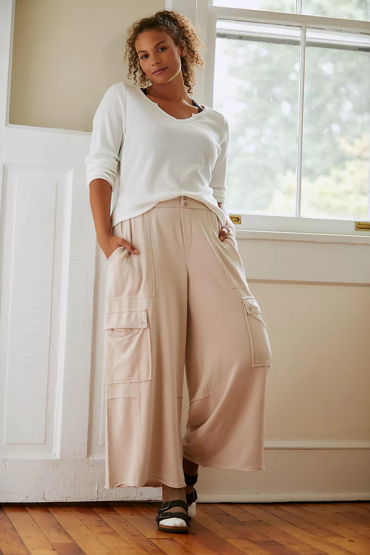 Best Comfortable Trousers: Alo Yoga High-Waist Trouser Wide Leg Pants, 7  Stylish Pairs of Trousers You Can Wear All Day Without Wrinkling