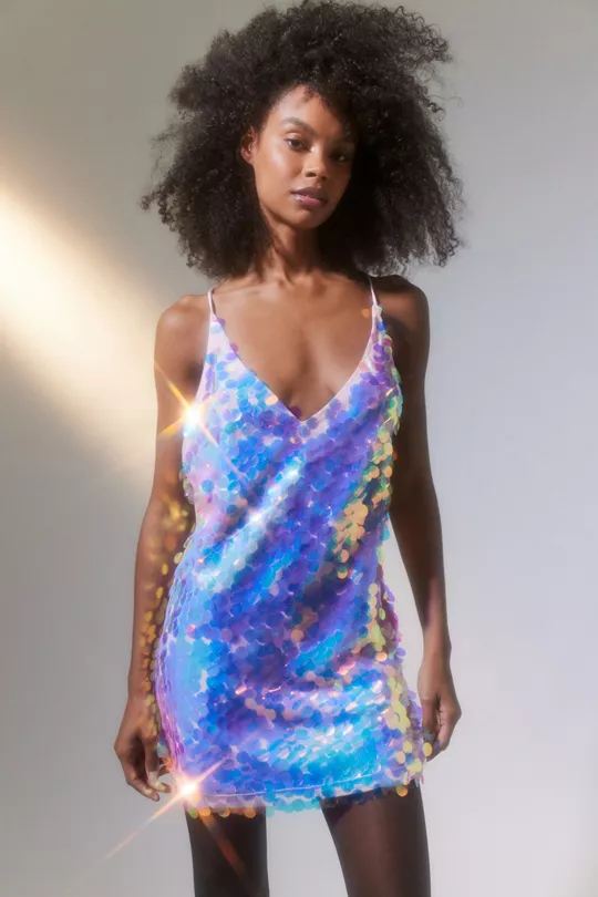 large sequin dress