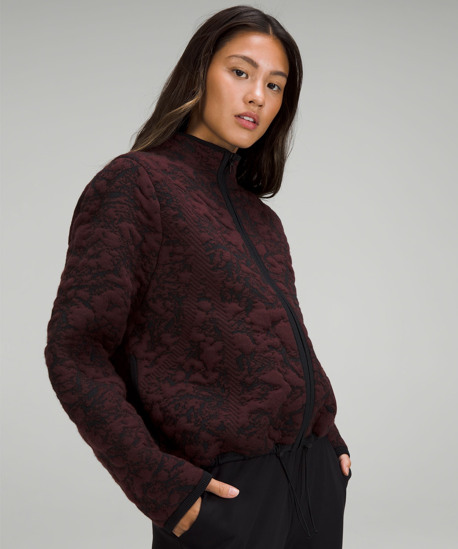 Lululemon + Jacquard Multi-Texture Sweater Jacket