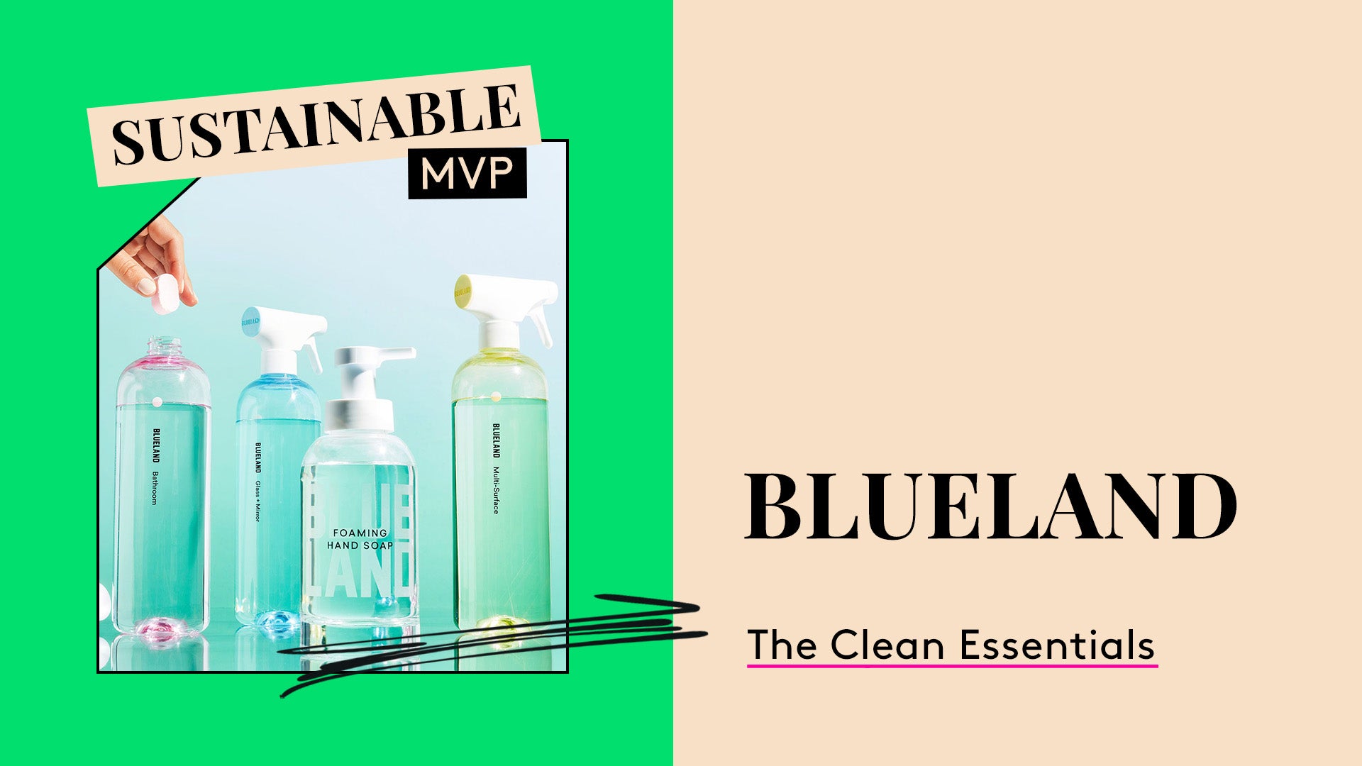 Sustainable Product MVP. Blueland The Clean Essentials.