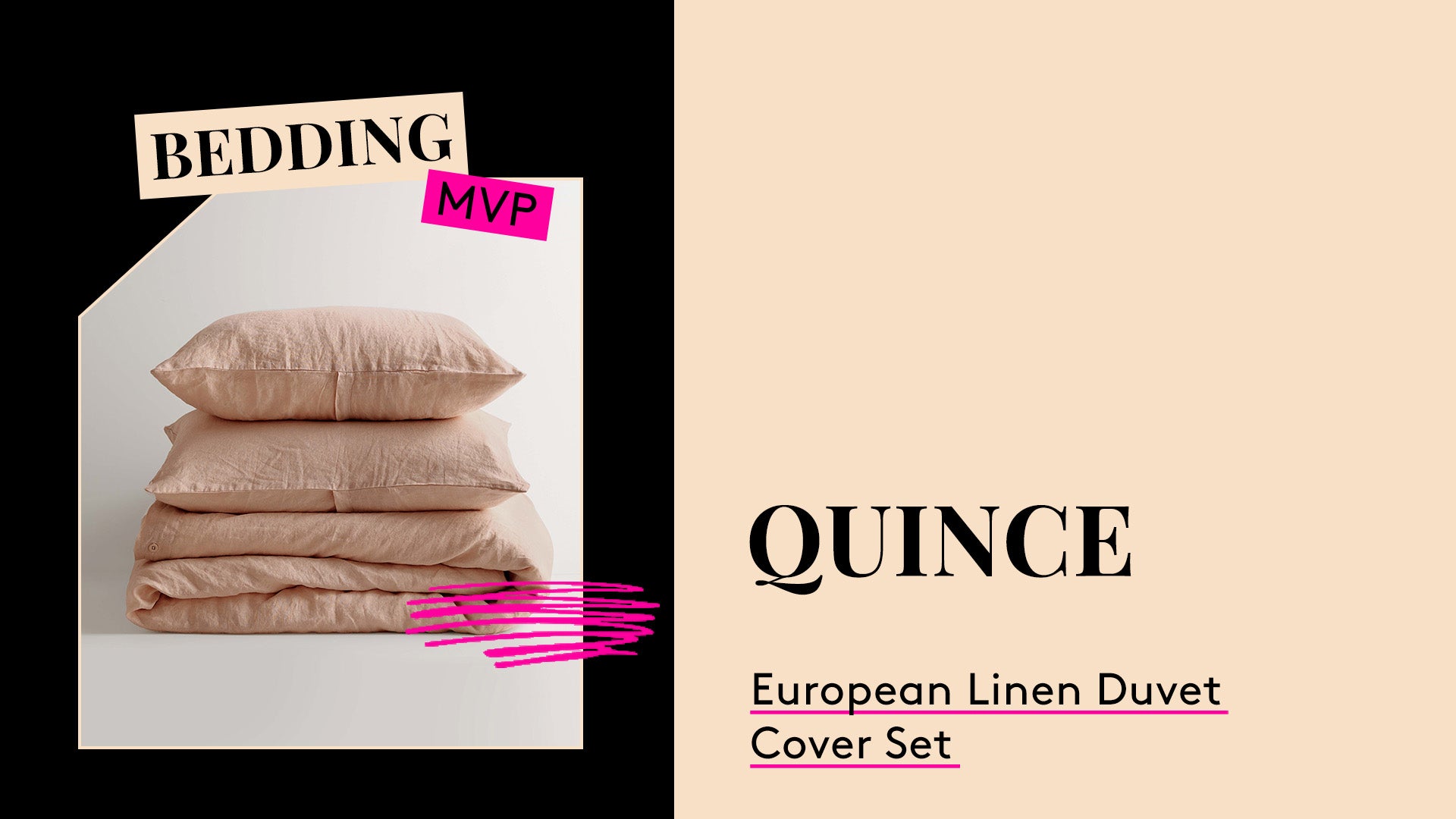 Bedding MVP. Quince European Linen Duvet Cover Set.