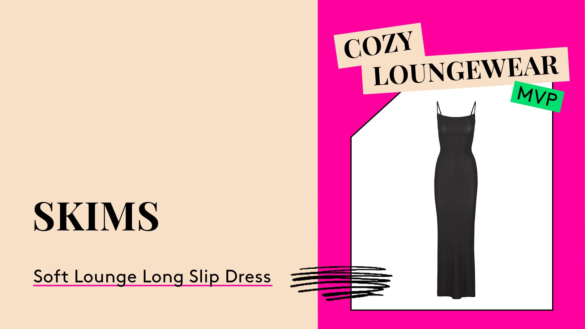 Cozy Loungewear MVP. Skims Soft Lounge Long Slip Dress.