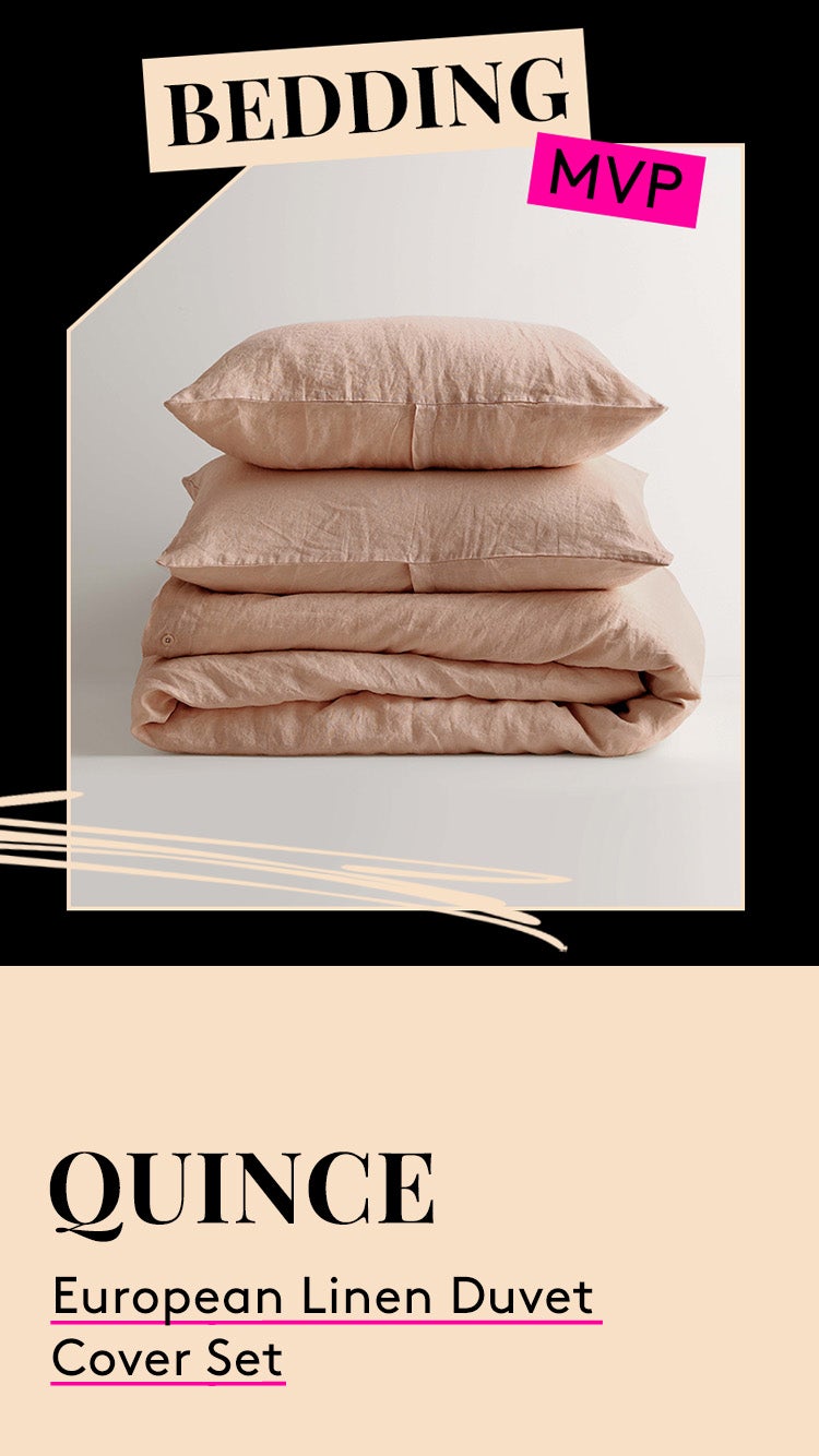 Bedding MVP. Quince European Linen Duvet Cover Set.