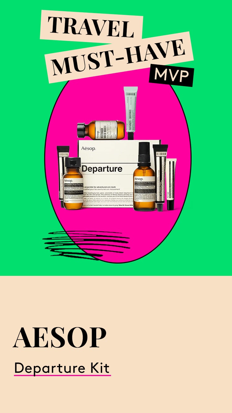 Travel Must-Have MVP. Aesop Departure Kit.