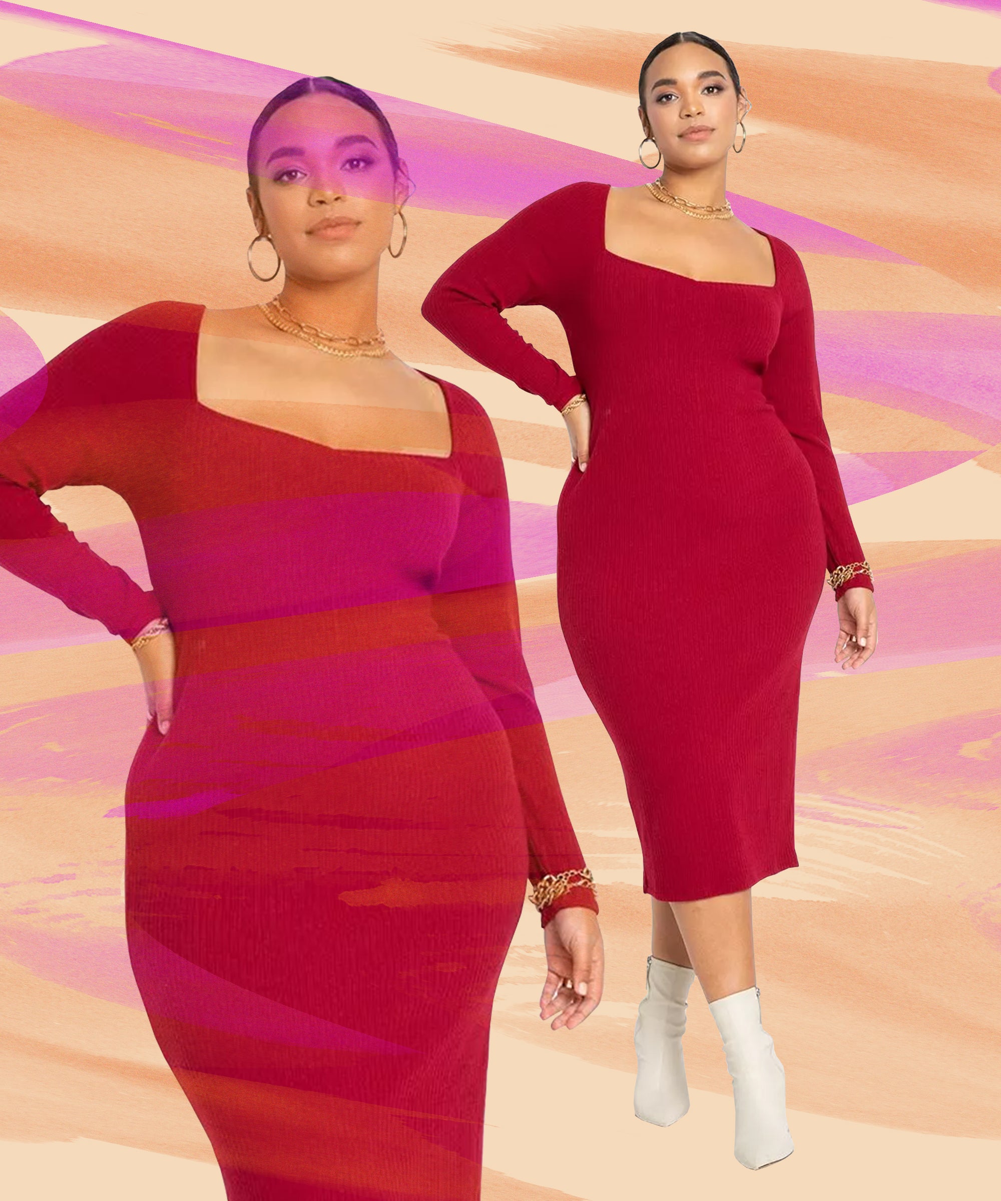 How to wear a midi dress in online winter