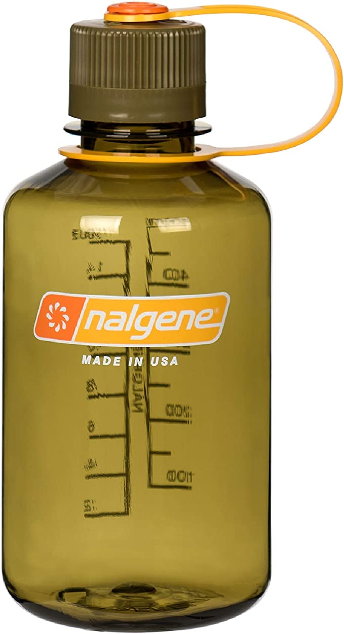Nalgene + BPA Free Water Bottle, 16 oz., Narrow Mouth