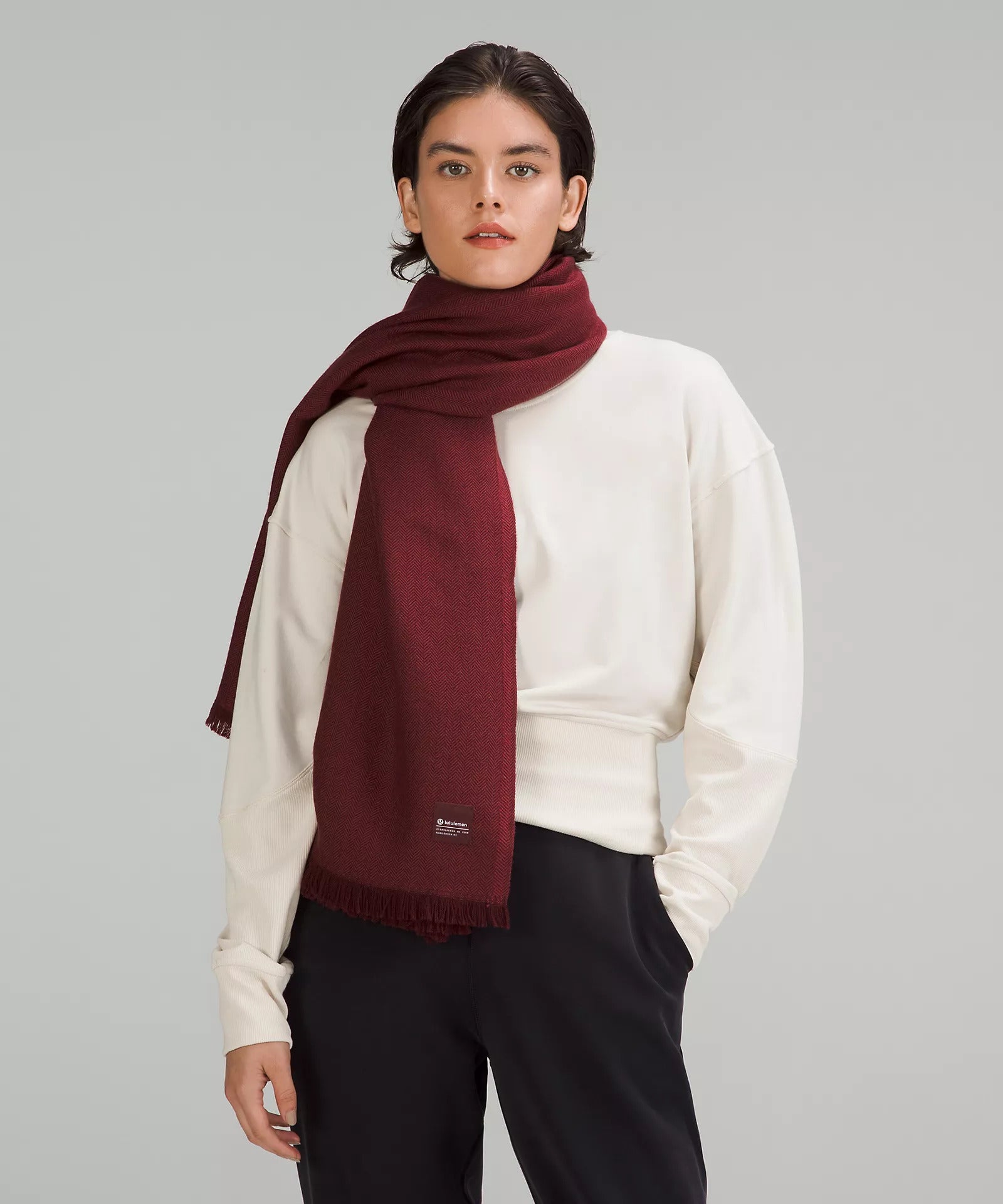 Lululemon + Wool Blanket Scarf