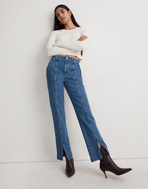 Madewell + The Perfect Vintage Jean in Medium Indigo Wash Seamed Edition
