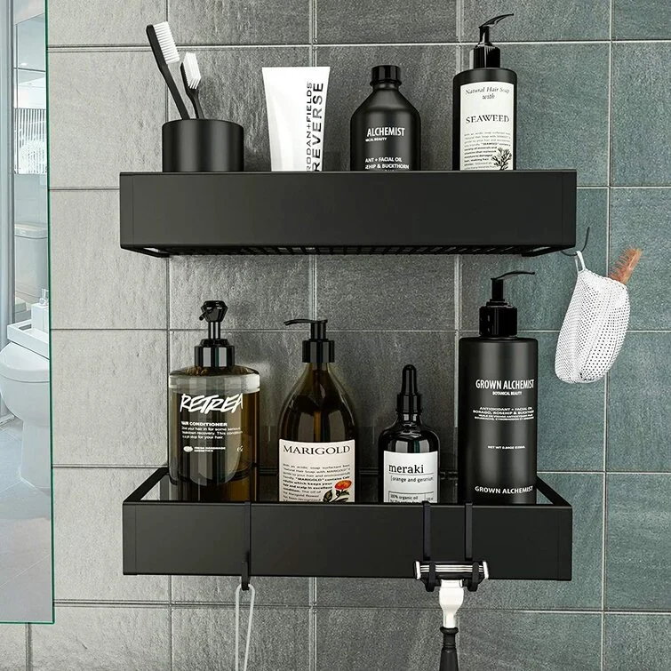 Rebrilliant + Callula Adhesive Mount Stainless Steel Shower Caddy