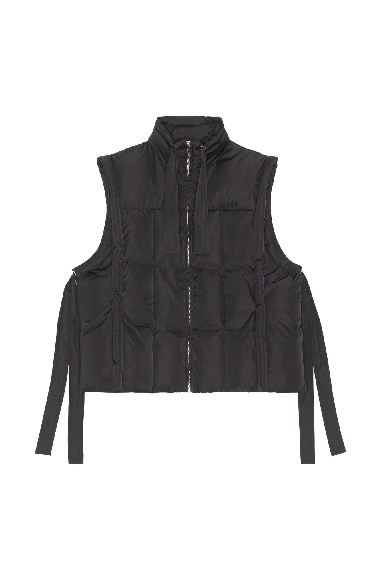 Ganni + Oversized Shiny Puff Vest Ganni + Oversized Shiny Puff Vest