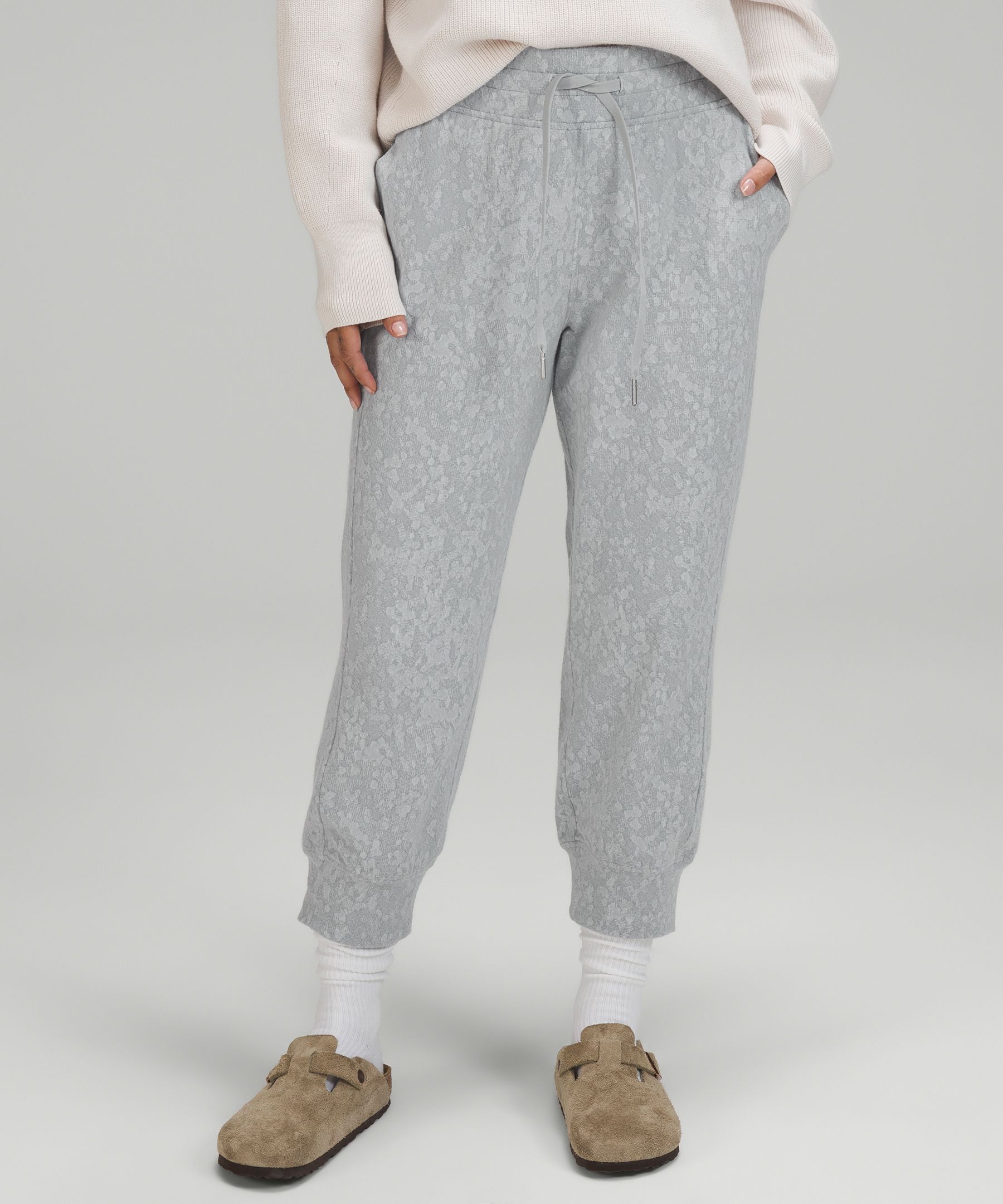 Ready to Rulu High-Rise Cropped Jogger (Heathered Raceway Grey