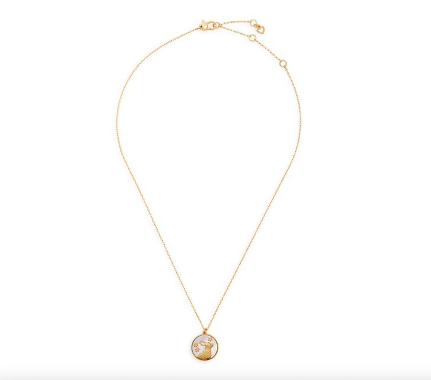 Kate Spade + Year Of The Rabbit Goldtone Pendant Necklace