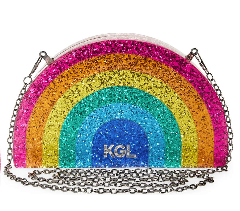 Kurt geiger rainbow clutch Clearance