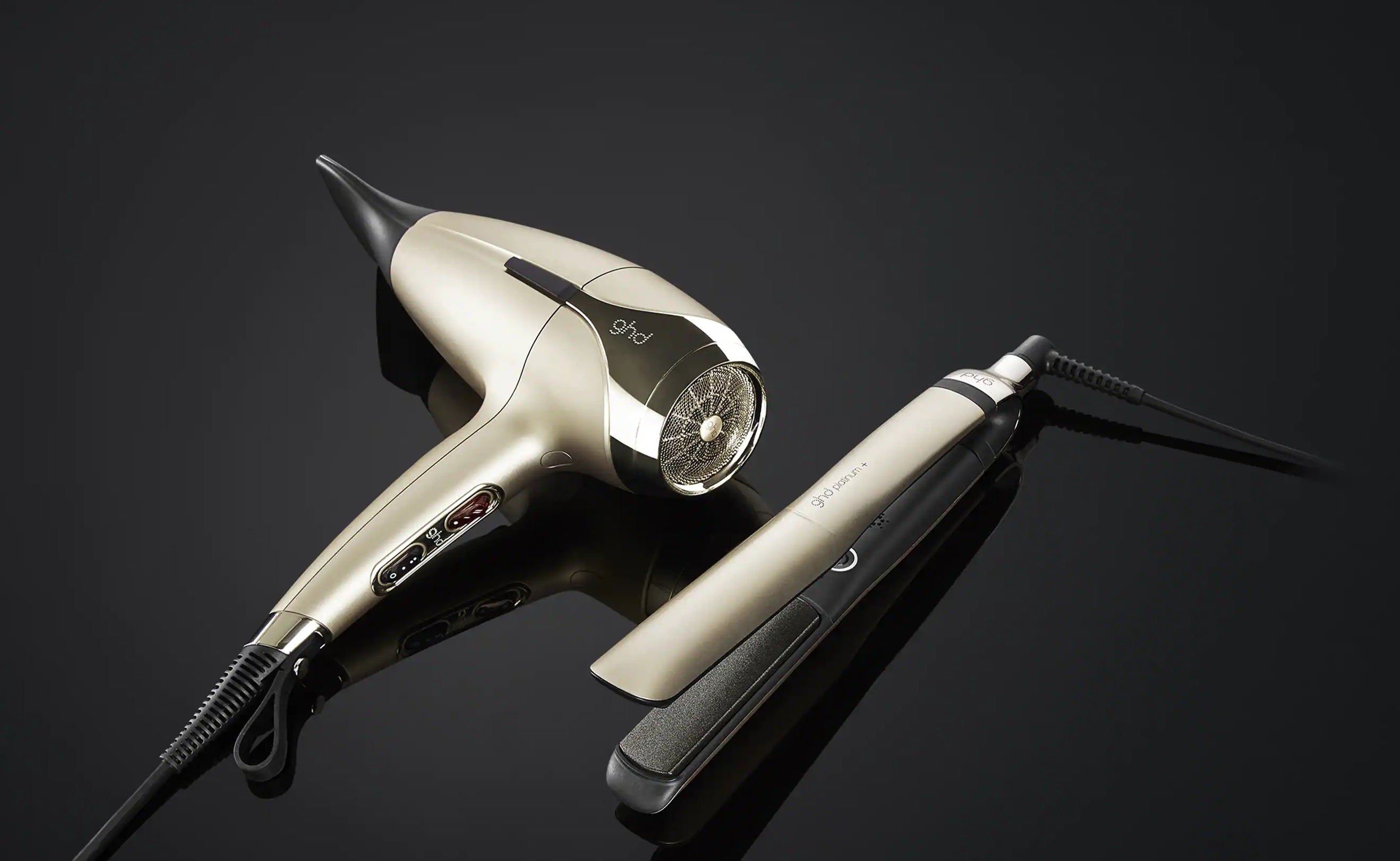 GHD + ghd Platinum+ & Helios™ Deluxe Gift Set In Champagne