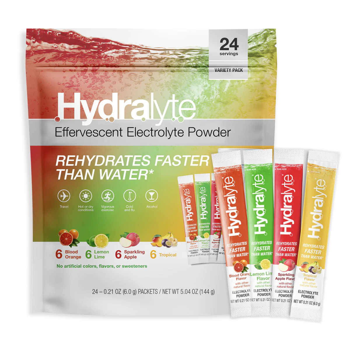 HydraLyte + Electrolyte Powder Sticks
