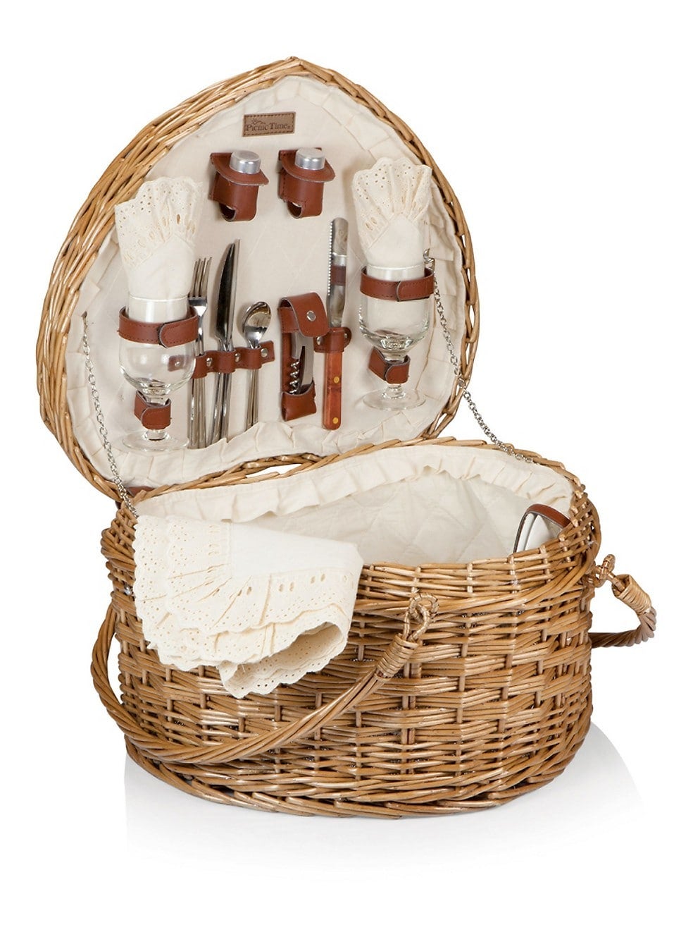 Picnic Time + Heart Picnic Basket Set