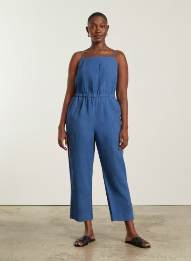 Everlane + The Linen Shoestring Jumpsuit
