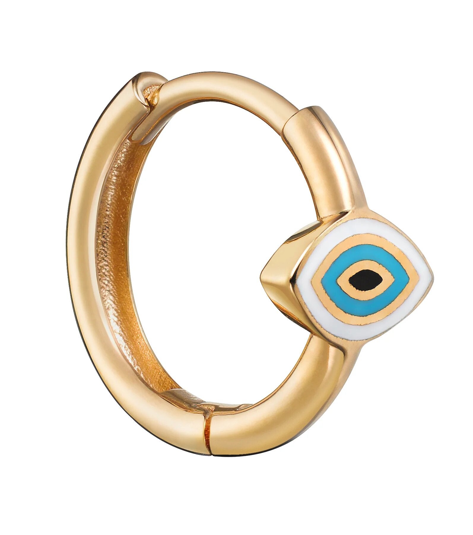 Alpy Evil Eye Bracelet | Yellow gold chain, Evil eye bracelet, Pink enamel