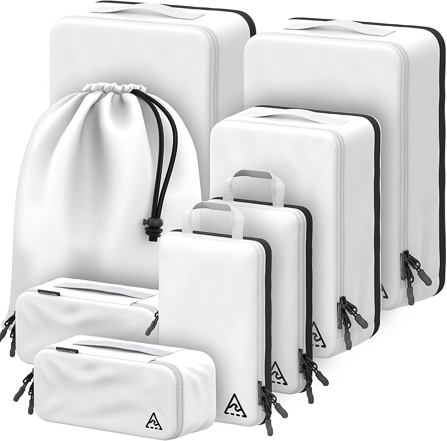 Deluxe set compression packing cubes