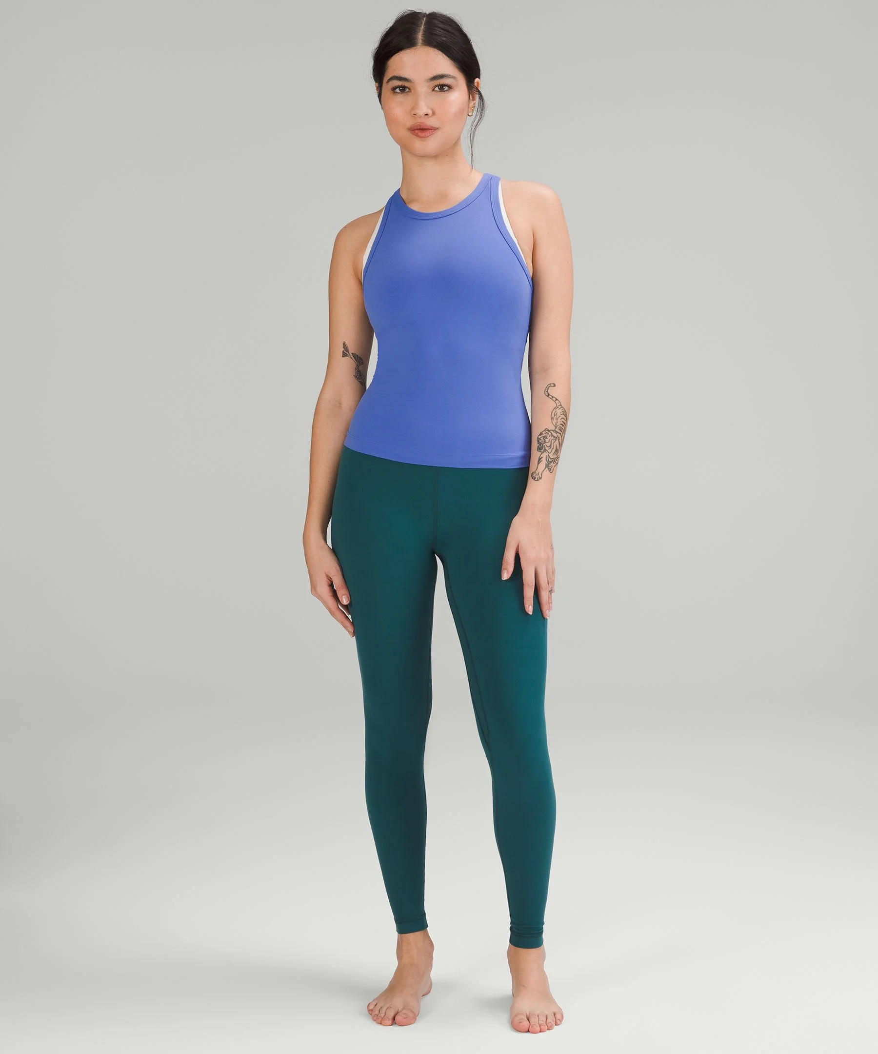 Align Tank Gathered Front Review! Remands me of old ballet leotards haha.  Details in the comment! : r/lululemon