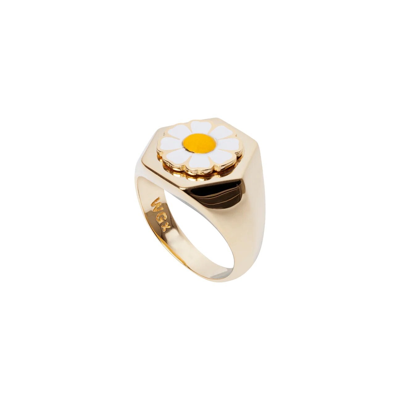 Wilhelmina García + Gold Daisy Ring