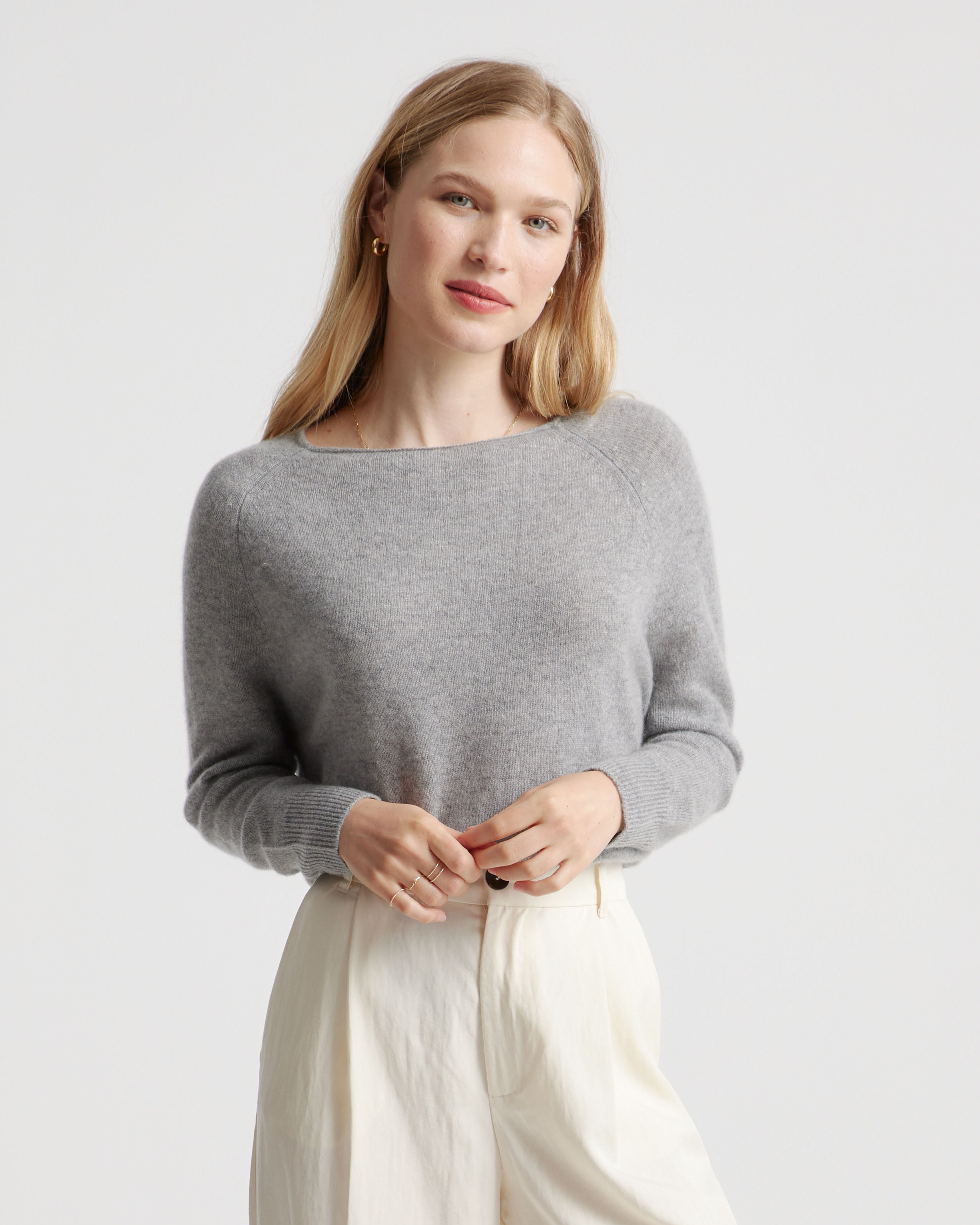 Quince + Mongolian Cashmere Boatneck Sweater