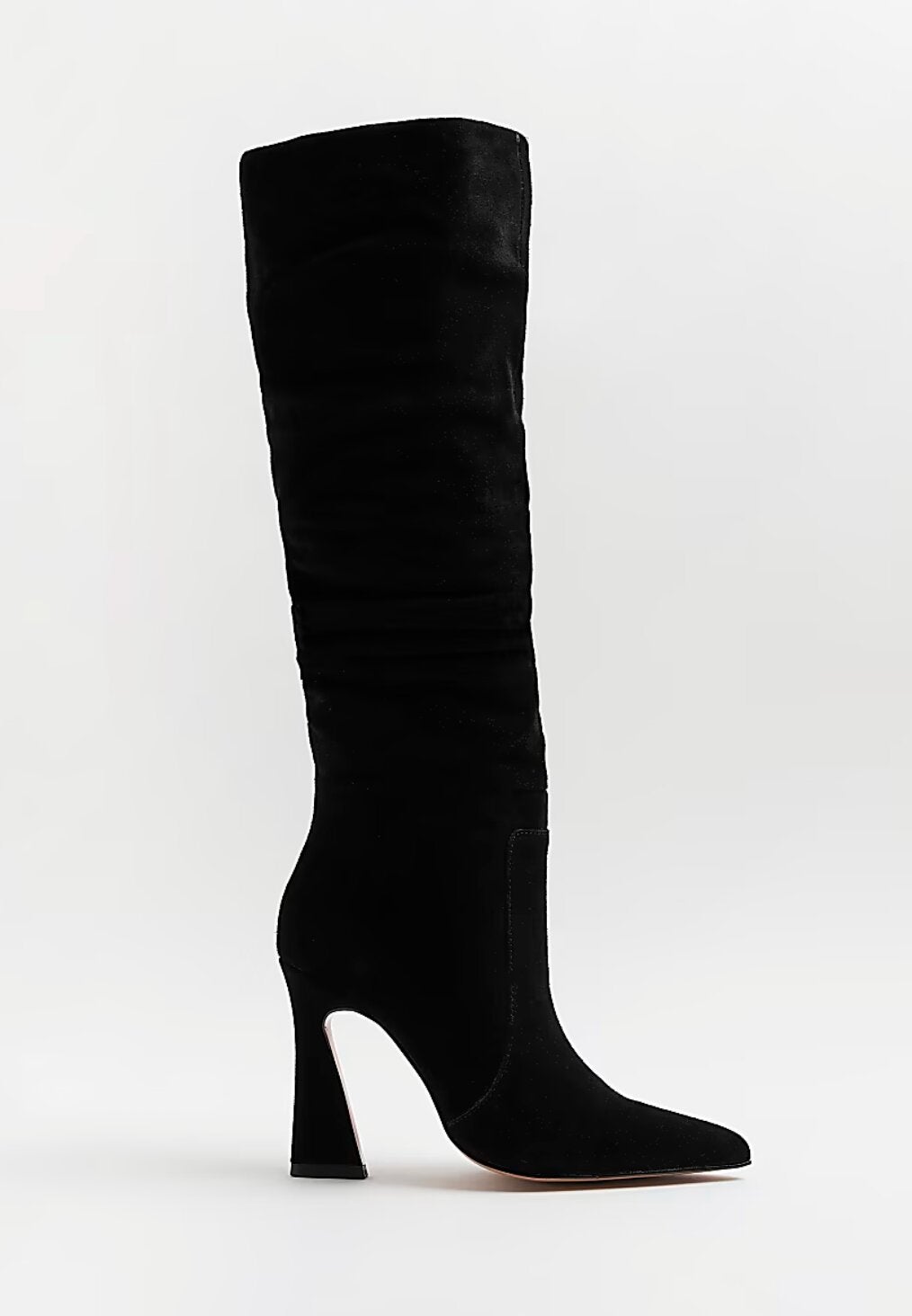 River suede knee-high boots