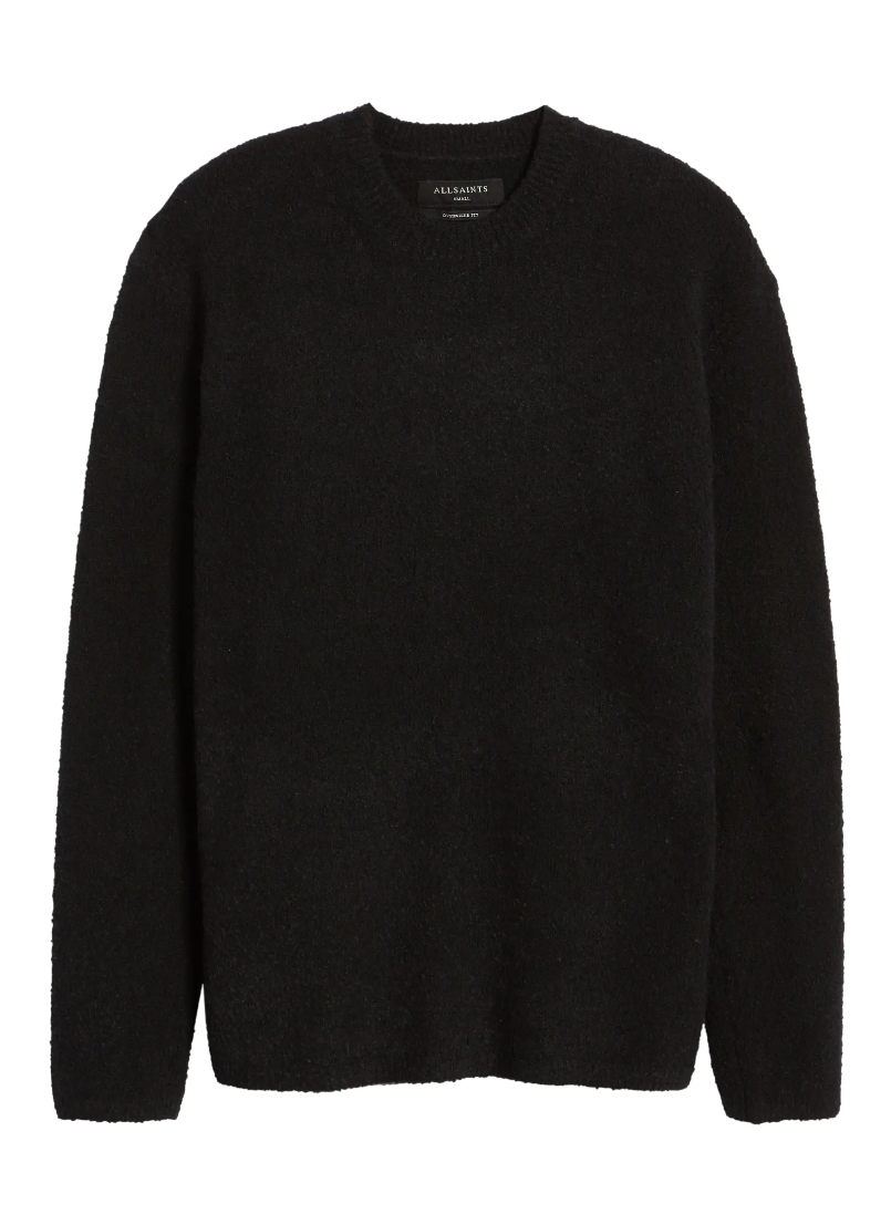 AllSaints + Eamont Cotton Blend Crewneck Sweater