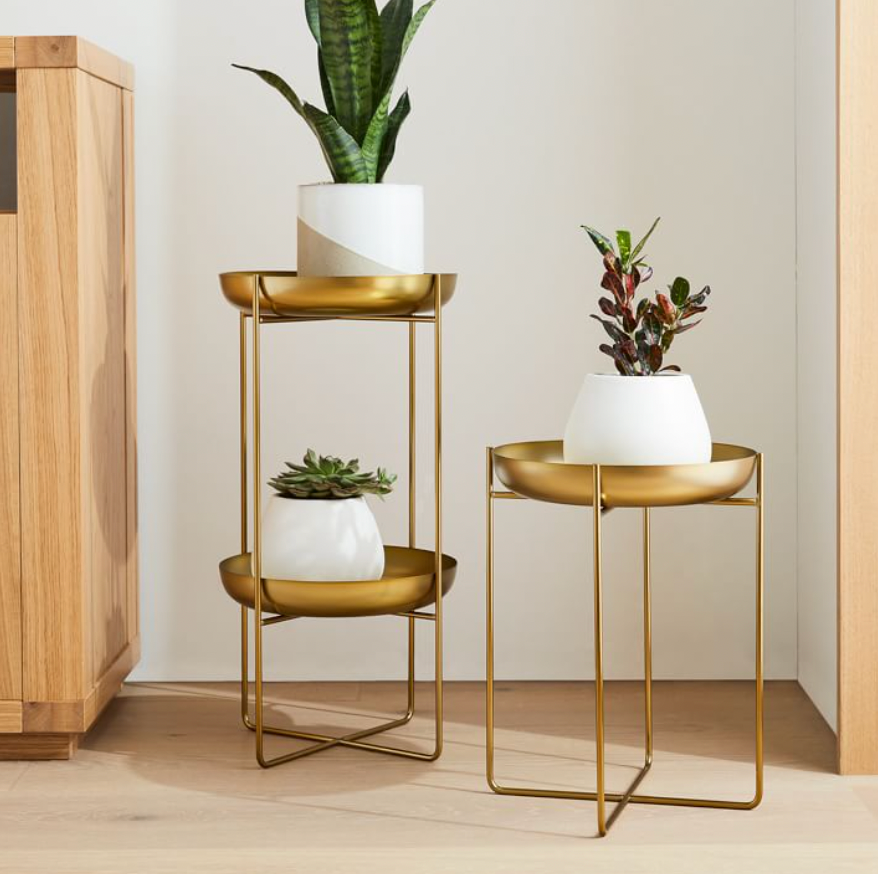 West Elm + Spun Metal Plant Stand
