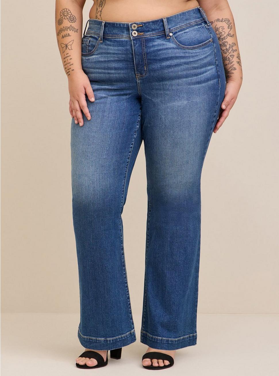 Torrid + Flare Vintage Stretch Mid-Rise Jean