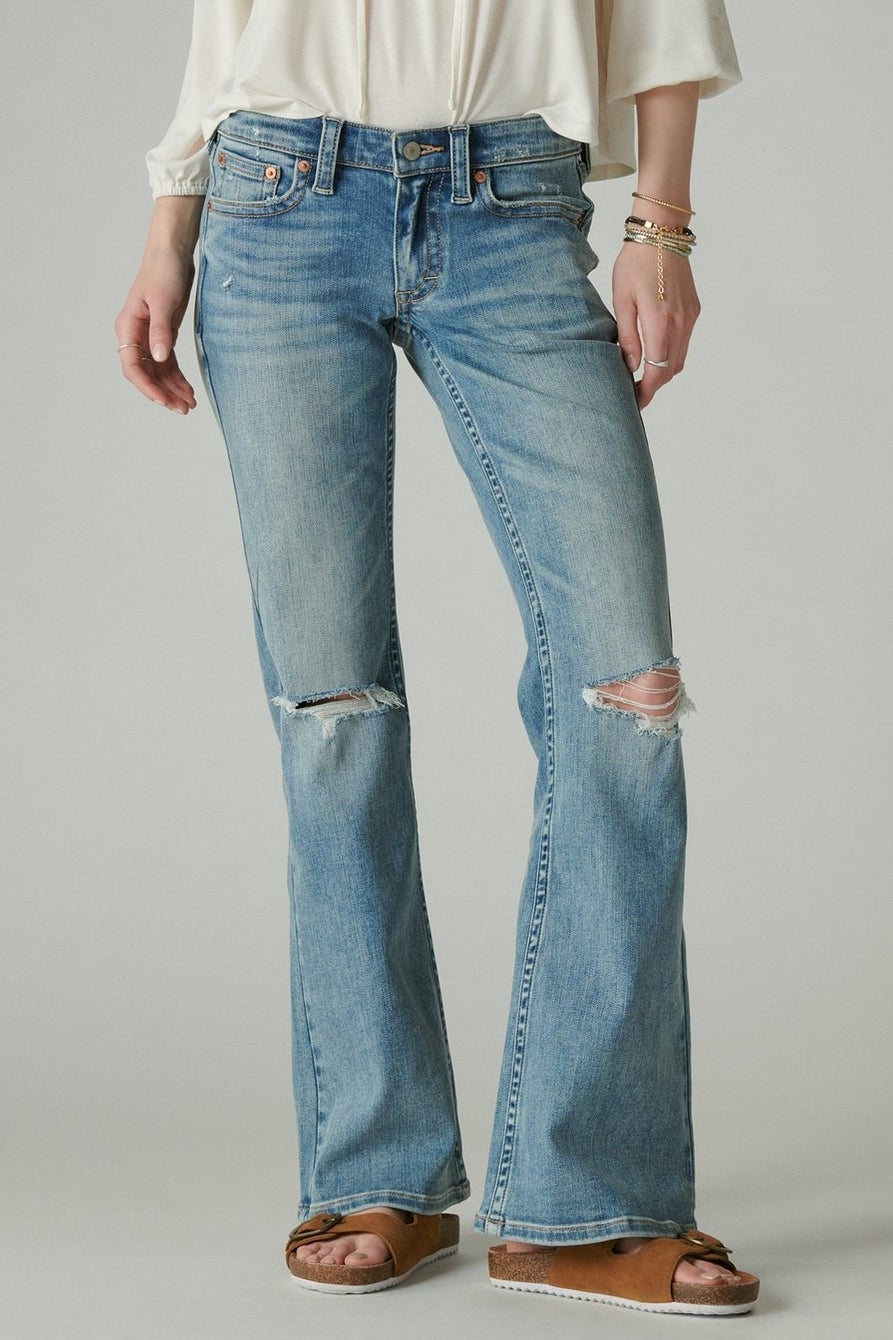 Lucky Brand + Low Rise Flare Jean