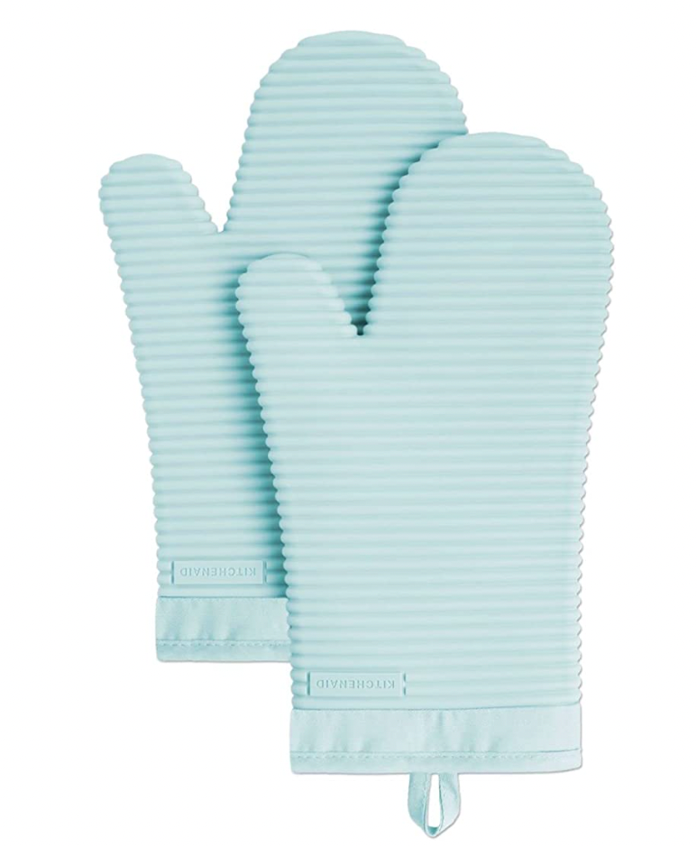 KitchenAid + Ribbed Soft Silicone Oven Mitt Set