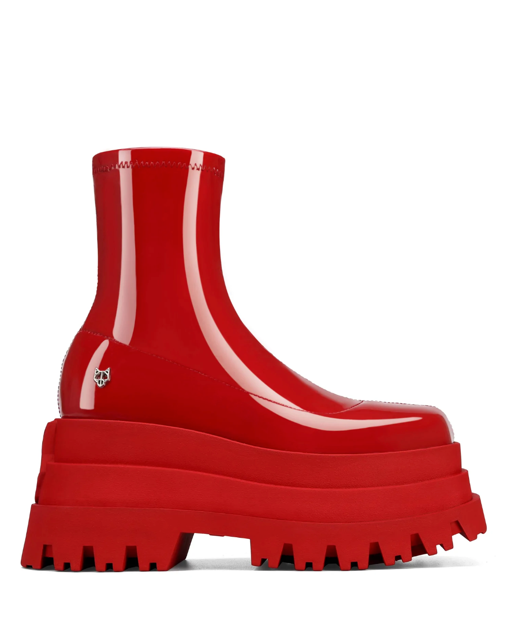 Naked Wolfe Sassy Red Patent Boot