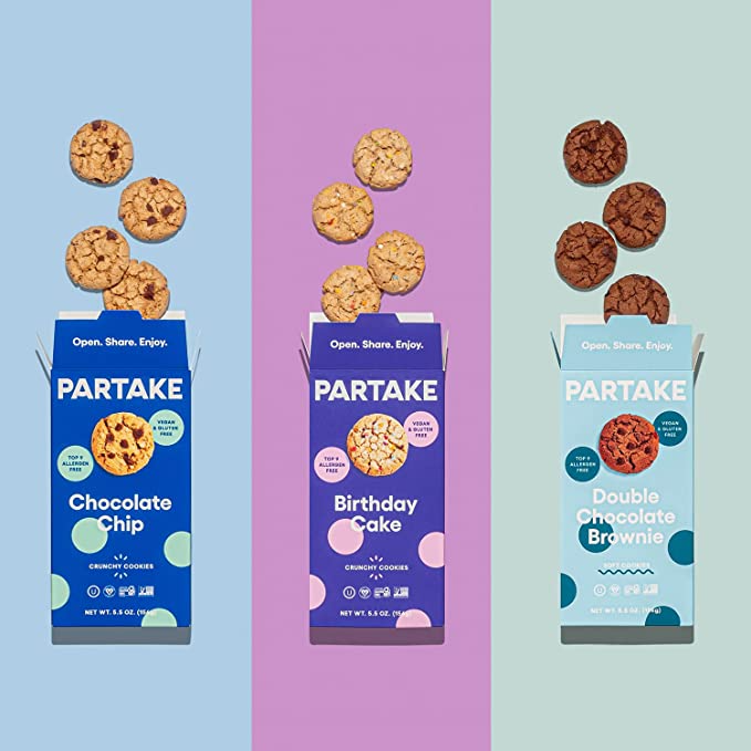 Partake Foods + Crunchy & Soft-Baked Vegan Cookies