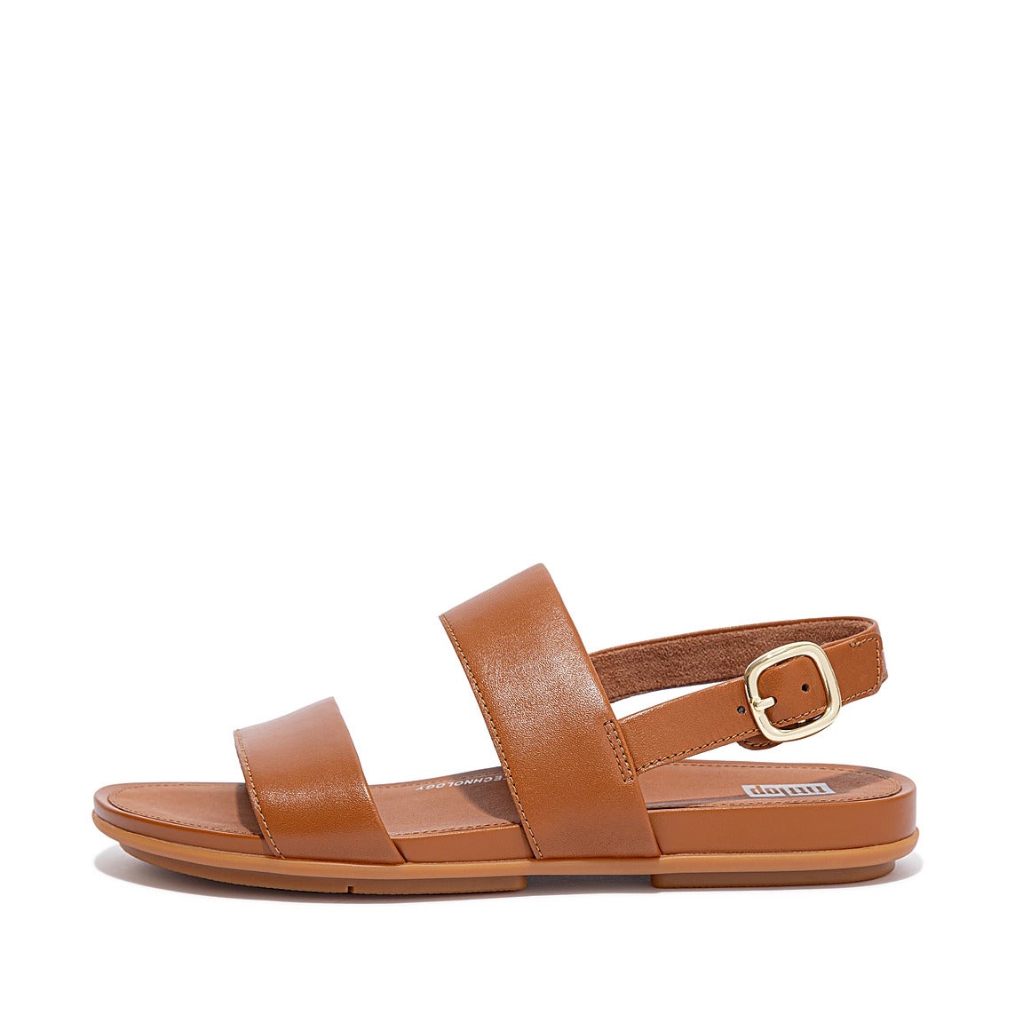 サンダル・ミュール FitFlop Gracie Backstrap Sandals Beige EB1-137 Women's Gracie Leather Back-Strap-Sandals | FitFlop US