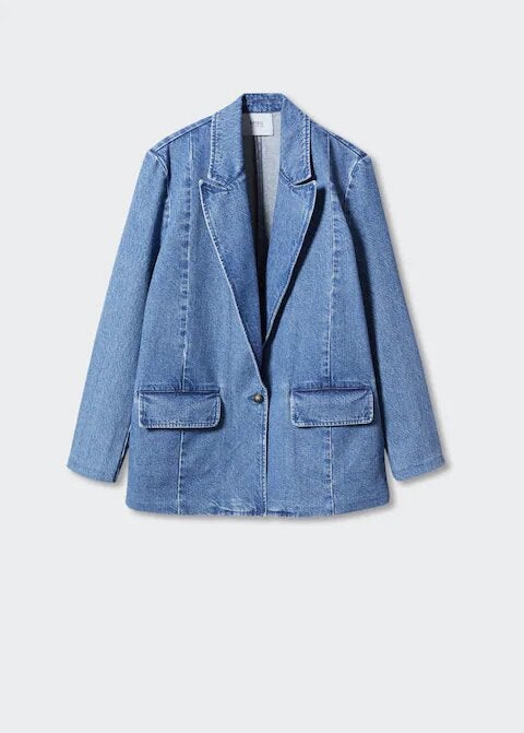 Mango Denim Jacket with Pockets
