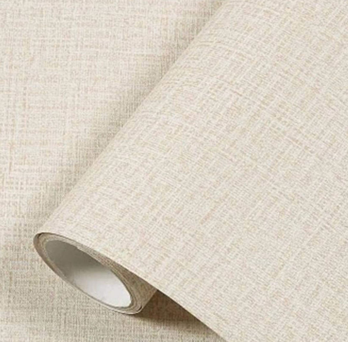 Yancorp + 24″ x 120″ Textured Fabric Peel and Stick Wallpaper