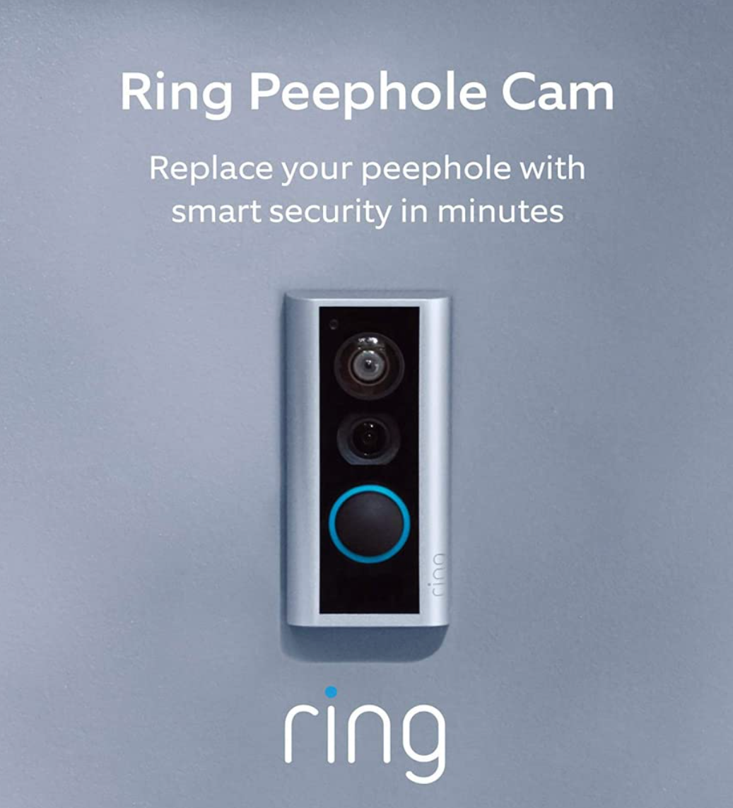 Ring + Peephole Camera Smart Video Doorbell