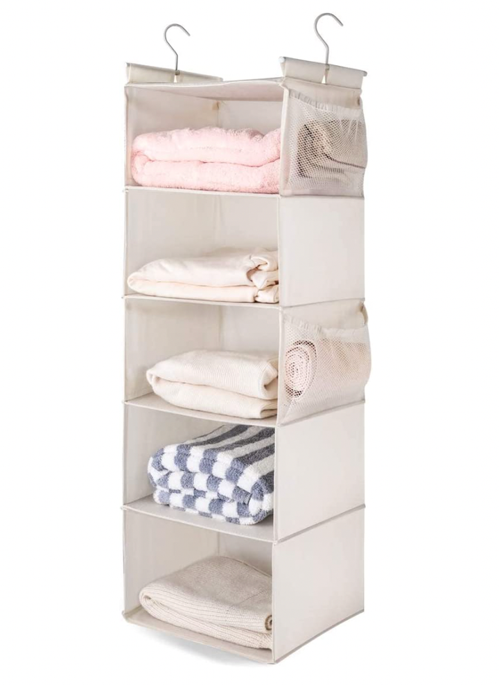 Max Houser 4-Tier Shoe Rack, Fabric Shoe Shelf for Entryway Closet Bedroom.