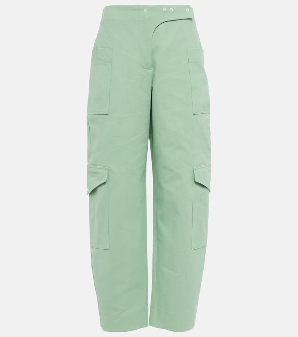 Ganni + Cotton Canvas Cargo Pants