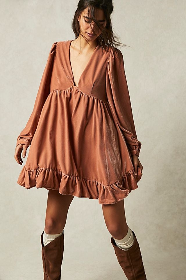 Free people shop velvet dress