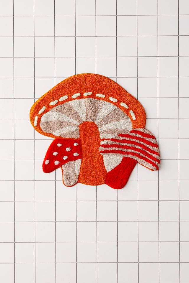 Urban Outfitters + Mushroom Tufted Shag Bath Mat