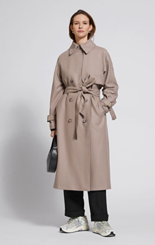 Other Stories Relaxed Wool Belted Trench Coat