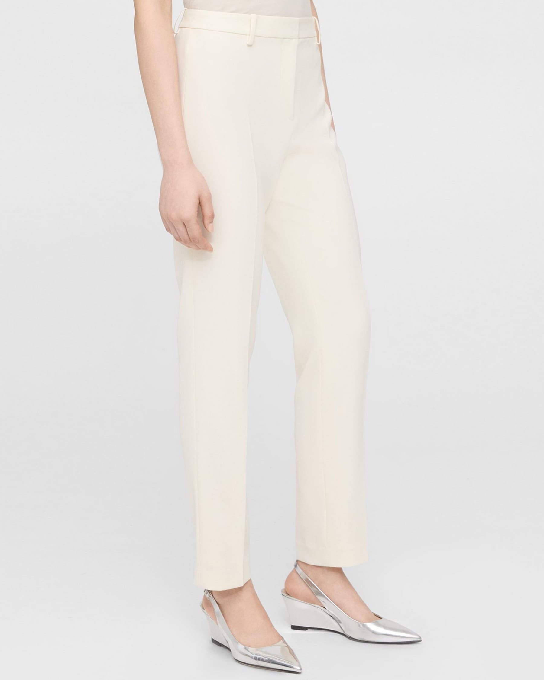 Theory + Treeca Full Length Pant in Admiral Crepe