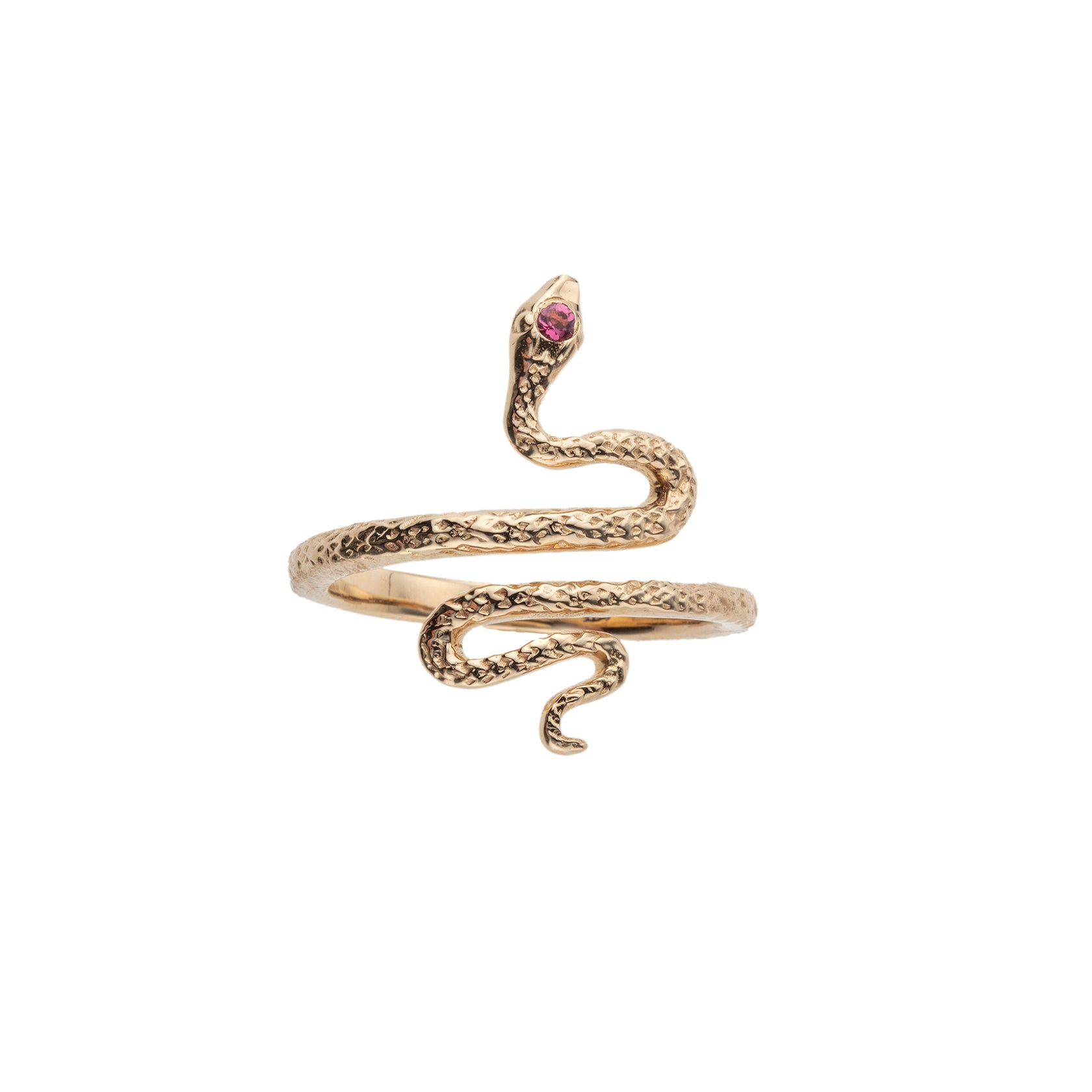 Jane Win + PROTECT Snake Ring in 10k Gold
