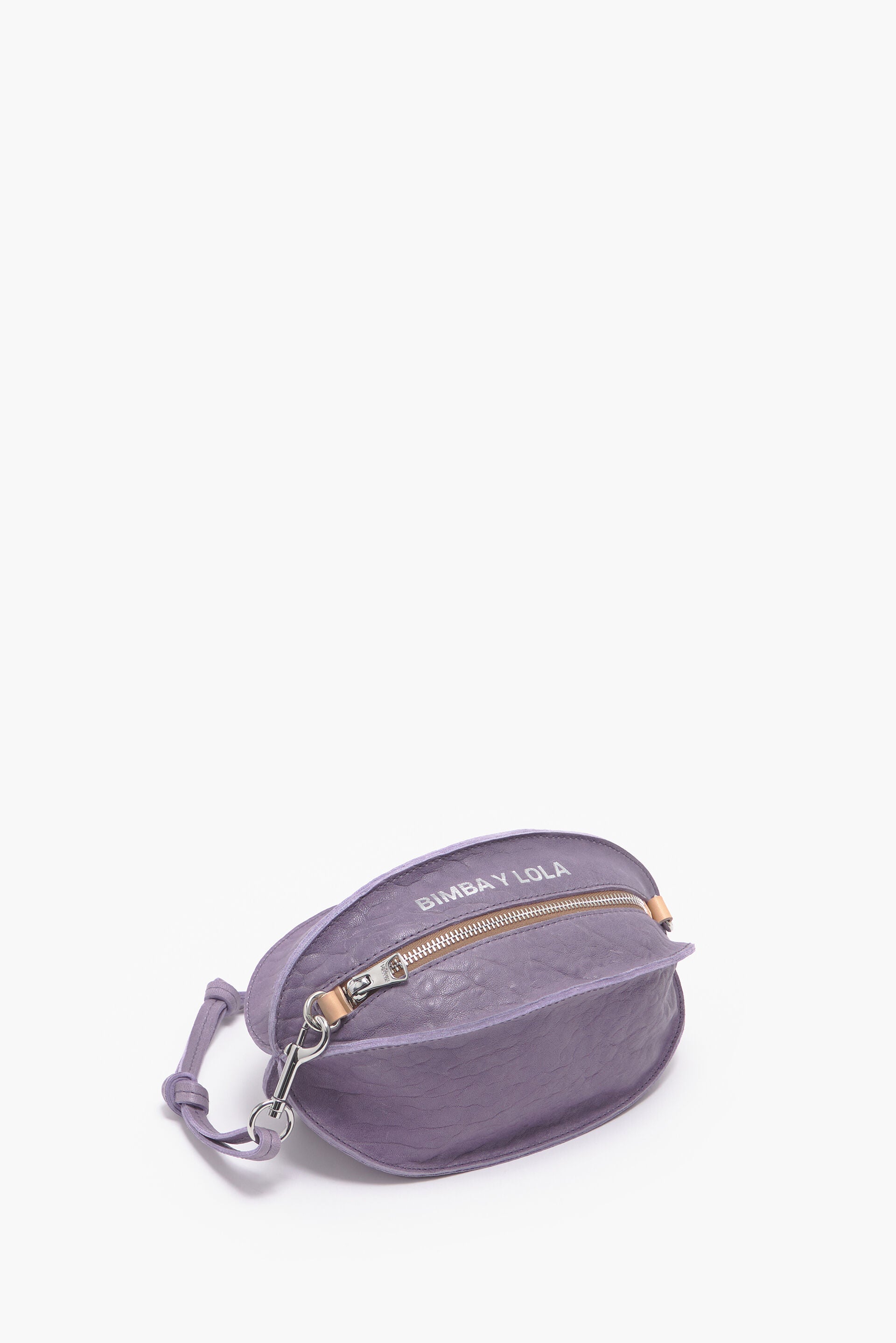 Bimba Y Lola L Lilac Leather Shopper Bag