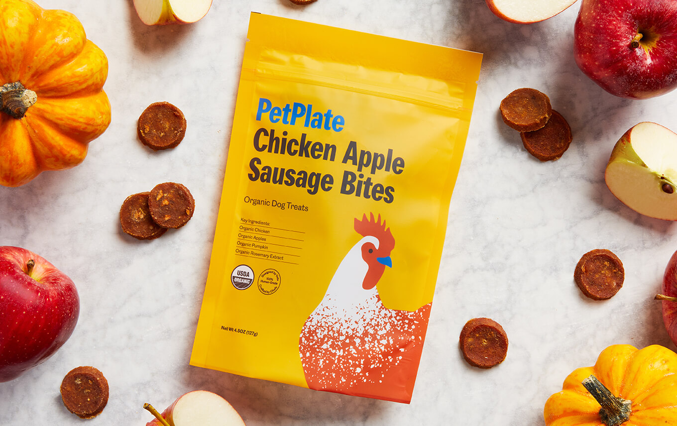 PetPlate + Chicken Apple Sausage Bites (4-Pack)