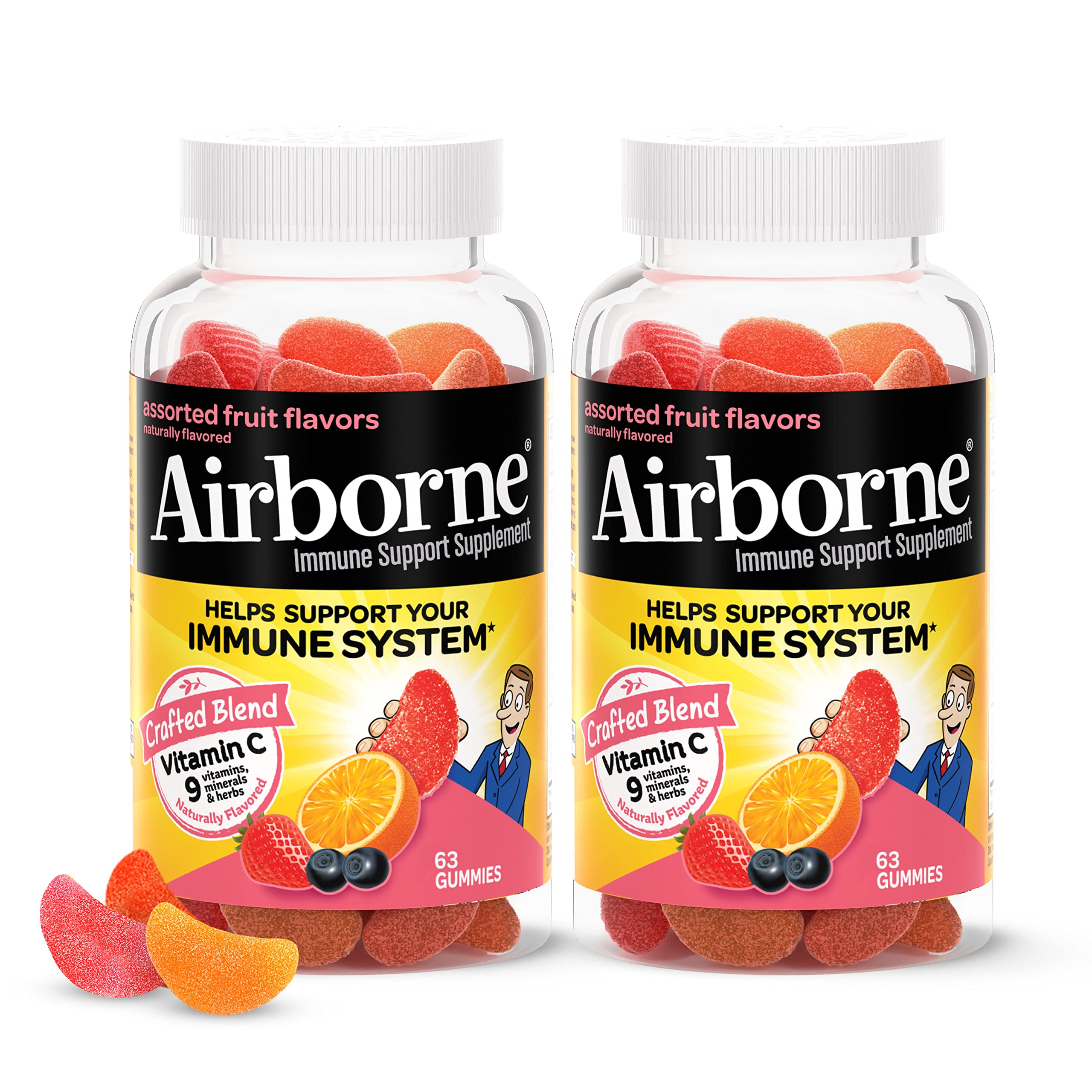 Airborne + 750mg Vitamin C Gummies For Adults