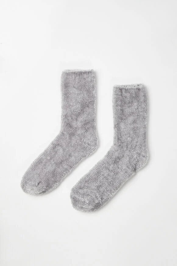 Boux Avenue + Velvet Fleece Socks – Grey